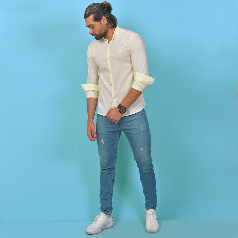 پیراهن لیمویی مدل TM