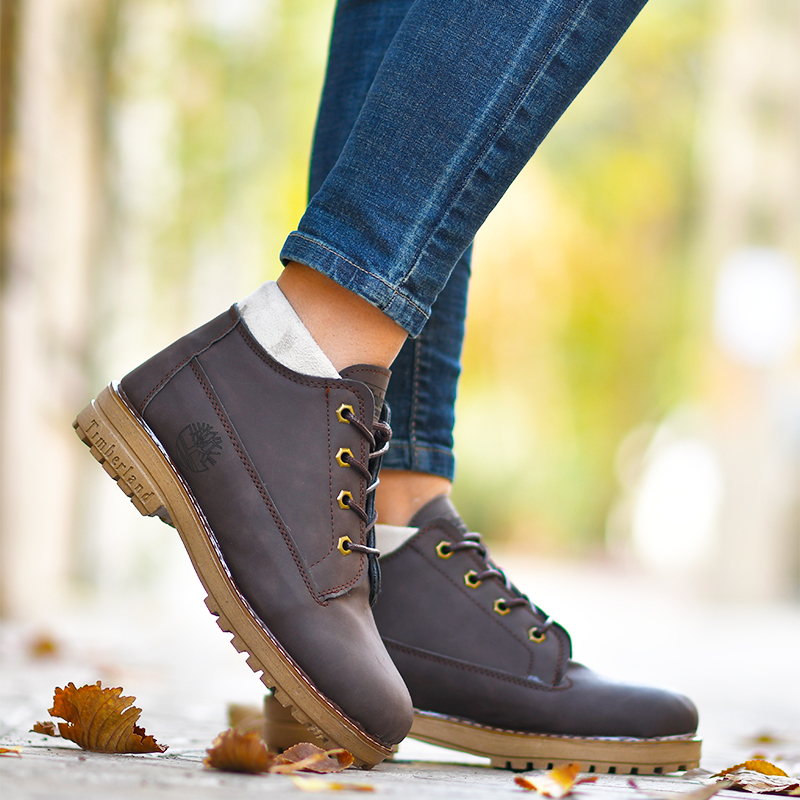 نيم بوت دخترانه قهوه اي مدلRashel