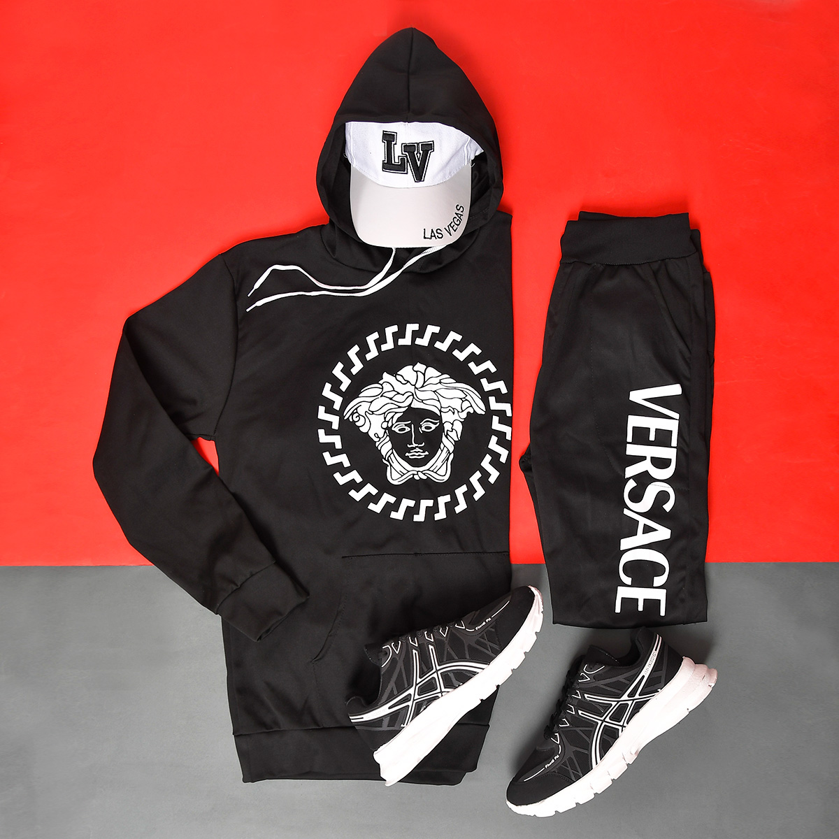 ست سوئیشرت شلوار ورساچه مردانه مدل Elyas