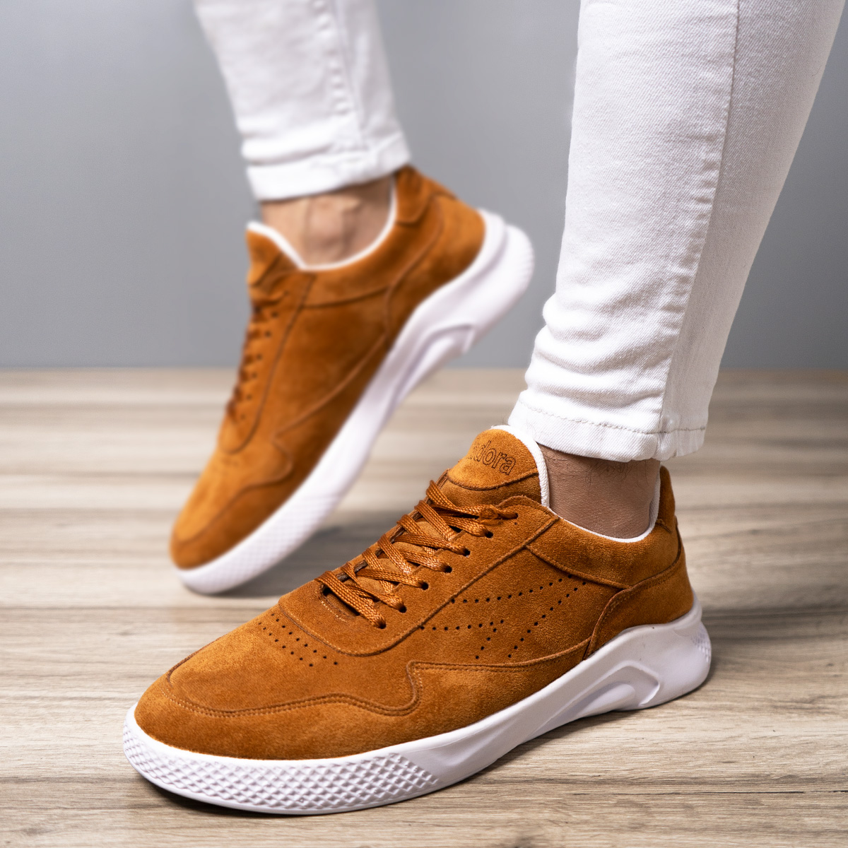 کفش مردانه عسلی مدل Oliver