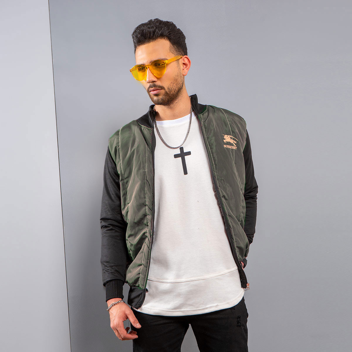 سویشرت مردانه مدل Rachel رنگ یشمی