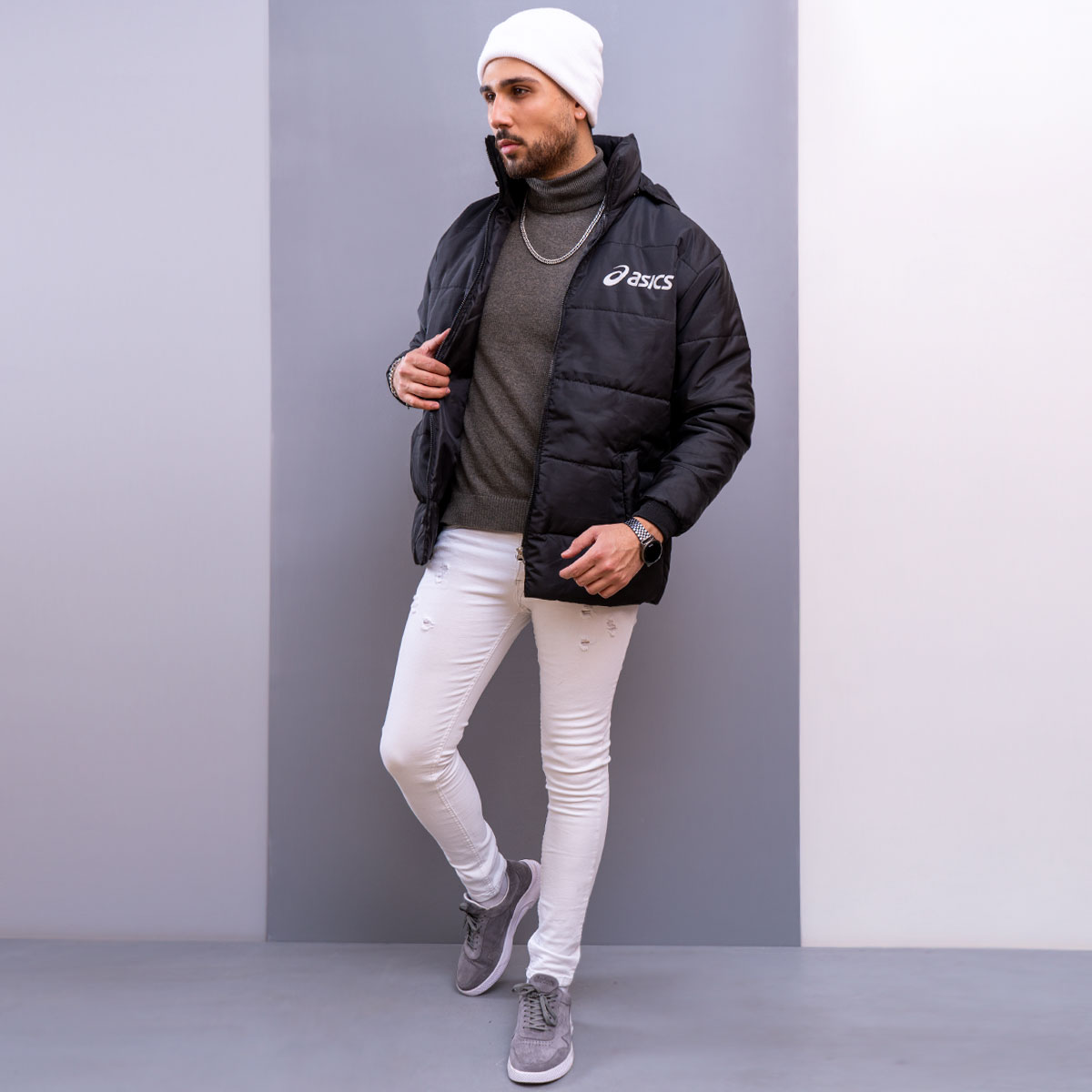 کاپشن مردانه مشکی Hirash