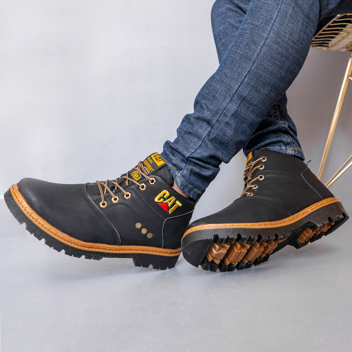 کفش نیم بوت مردانه Cat مدل Scot