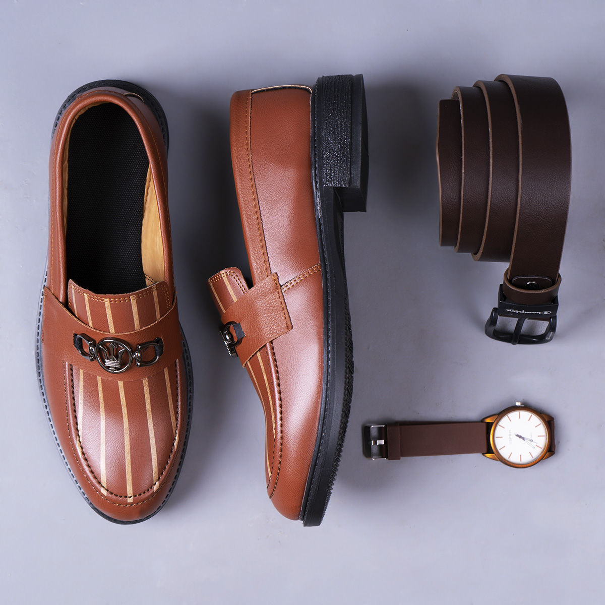 کالج عسلی مازراتی خط دار مدل Emava