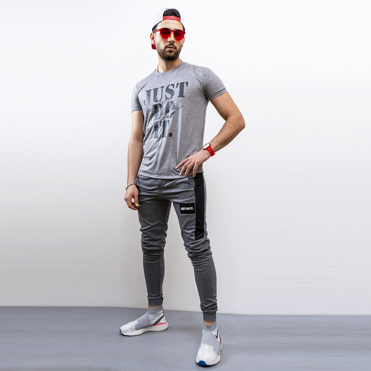 ست تیشرت شلوار just do it مردانه مدلEdan