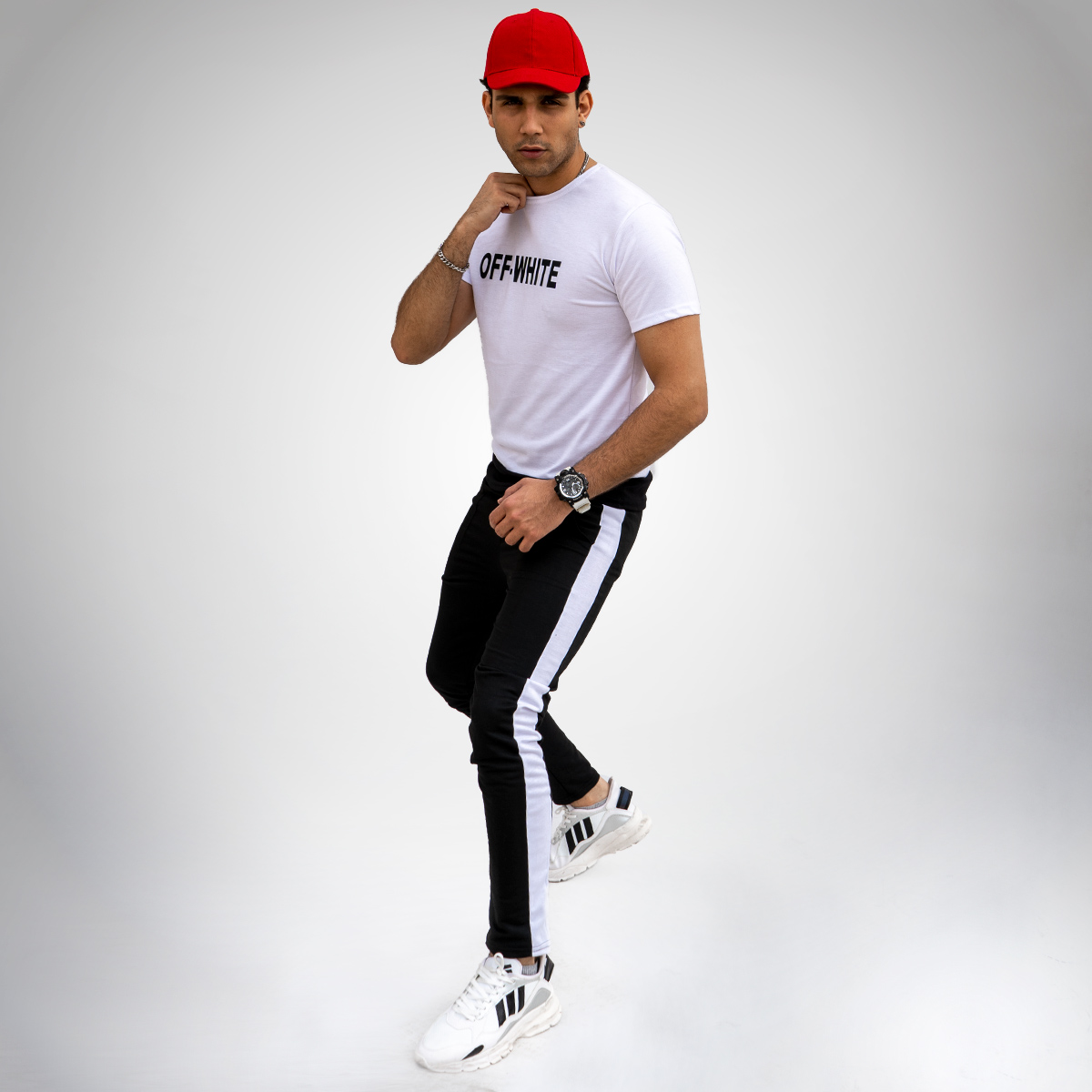 ست تیشرت شلوار Off white مردانه مدل Valter