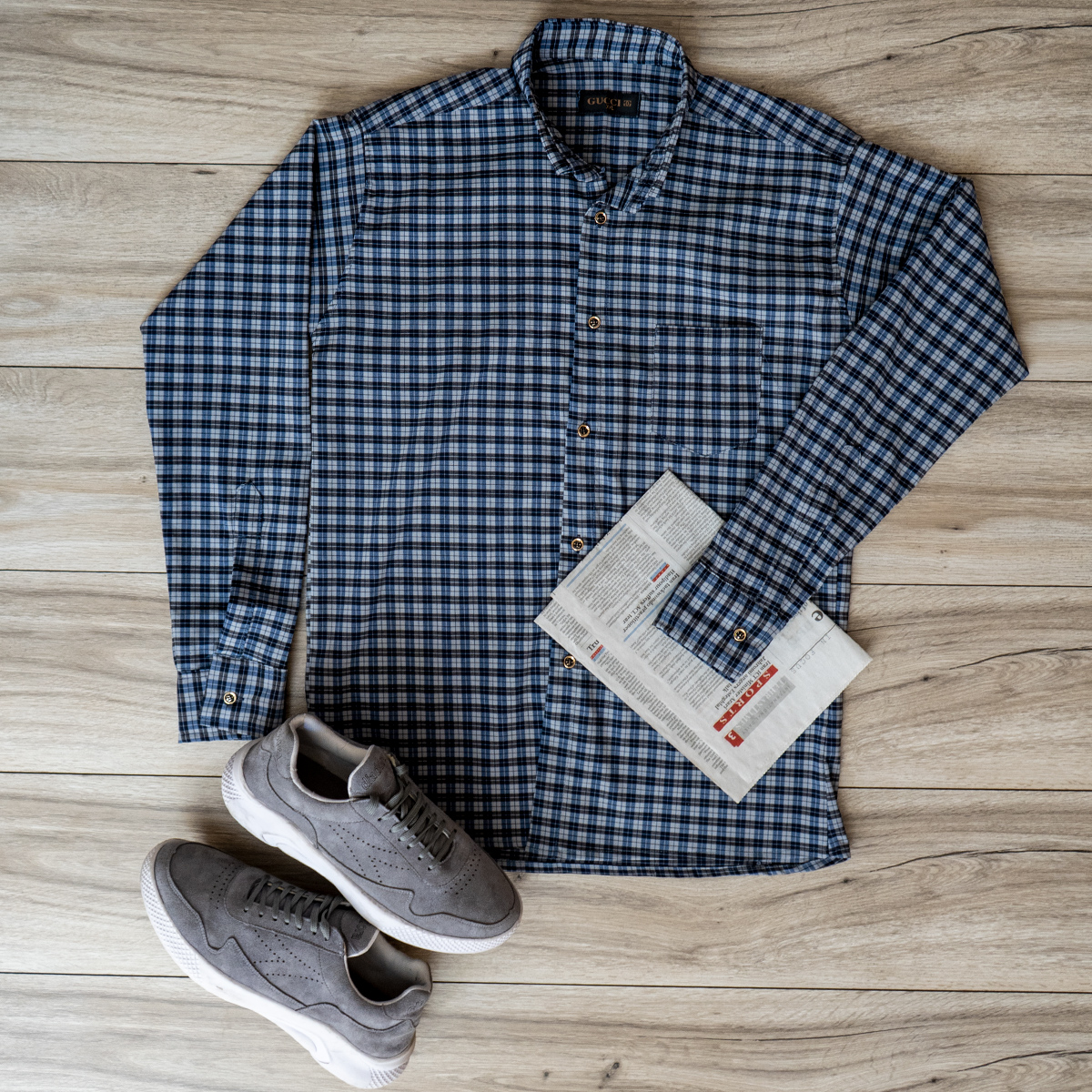 پيراهن چهار خانه مردانه مدل Dashil