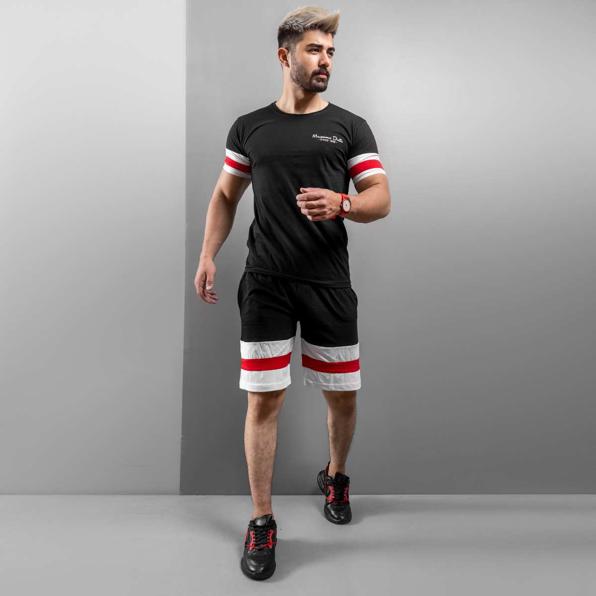 ست تیشرت و شلوارک Massimo Dutti مدل kalender