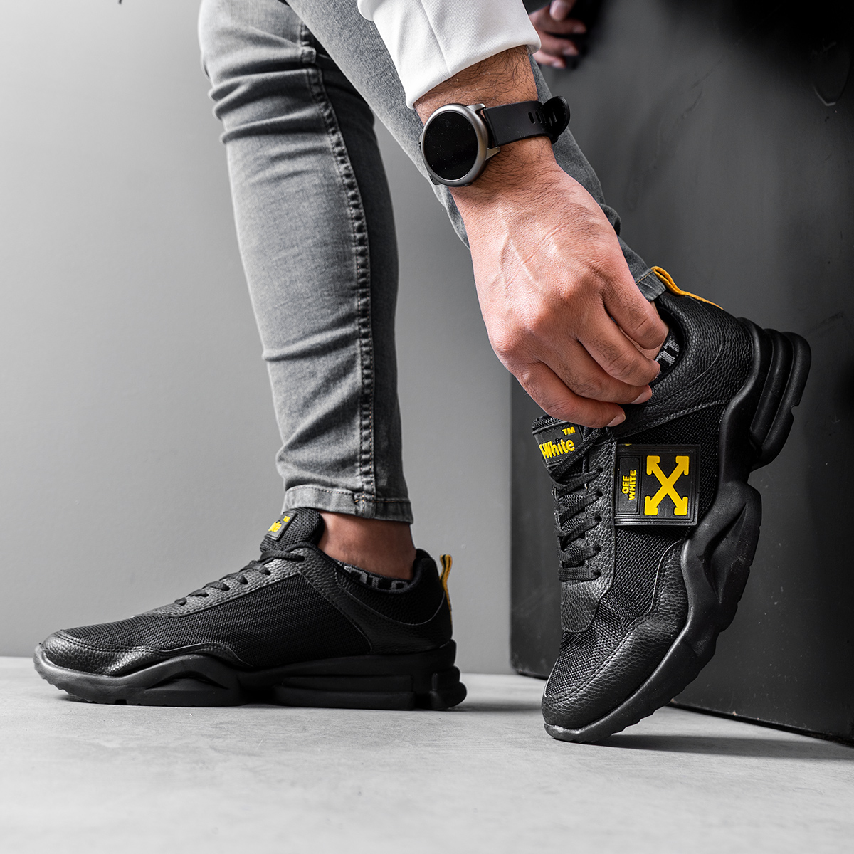 کفش ورزشی مردانه اف وایت مشکی مدلNamit