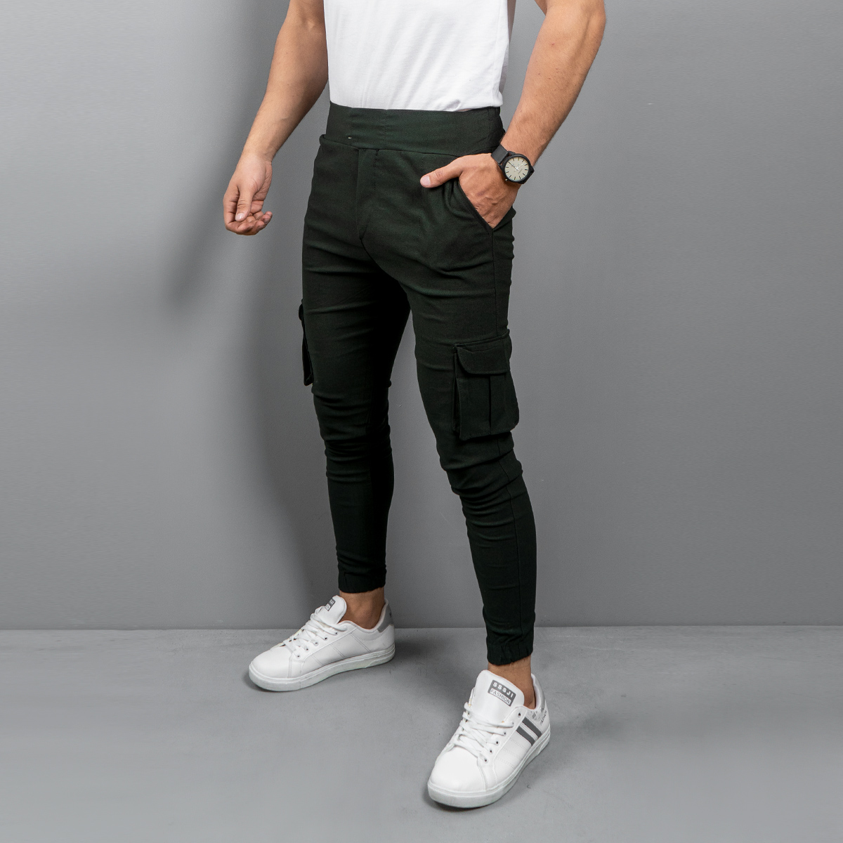 شلوار اسلش مردانه ( سبز یشمی ) مدل kombo