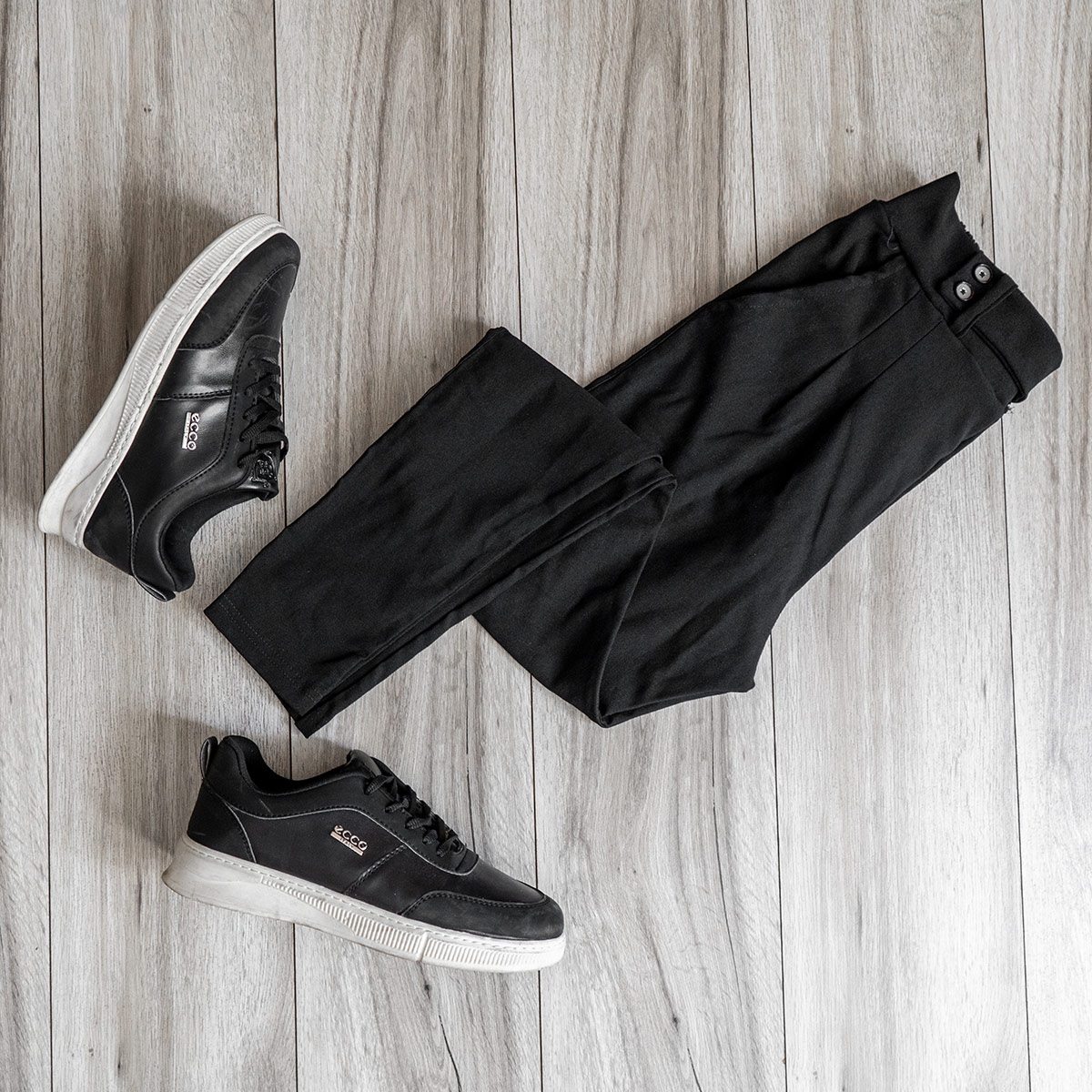 شلوار اسلش کمربندی مشکی مردانه مدل Legans