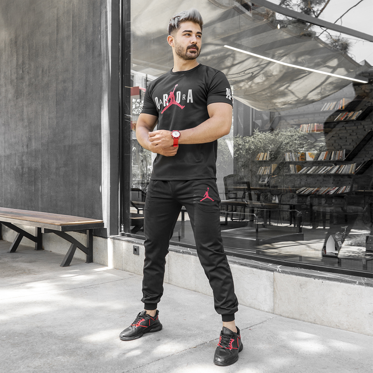 ست تیشرت شلوار jordan مردانه مدل Jagrati