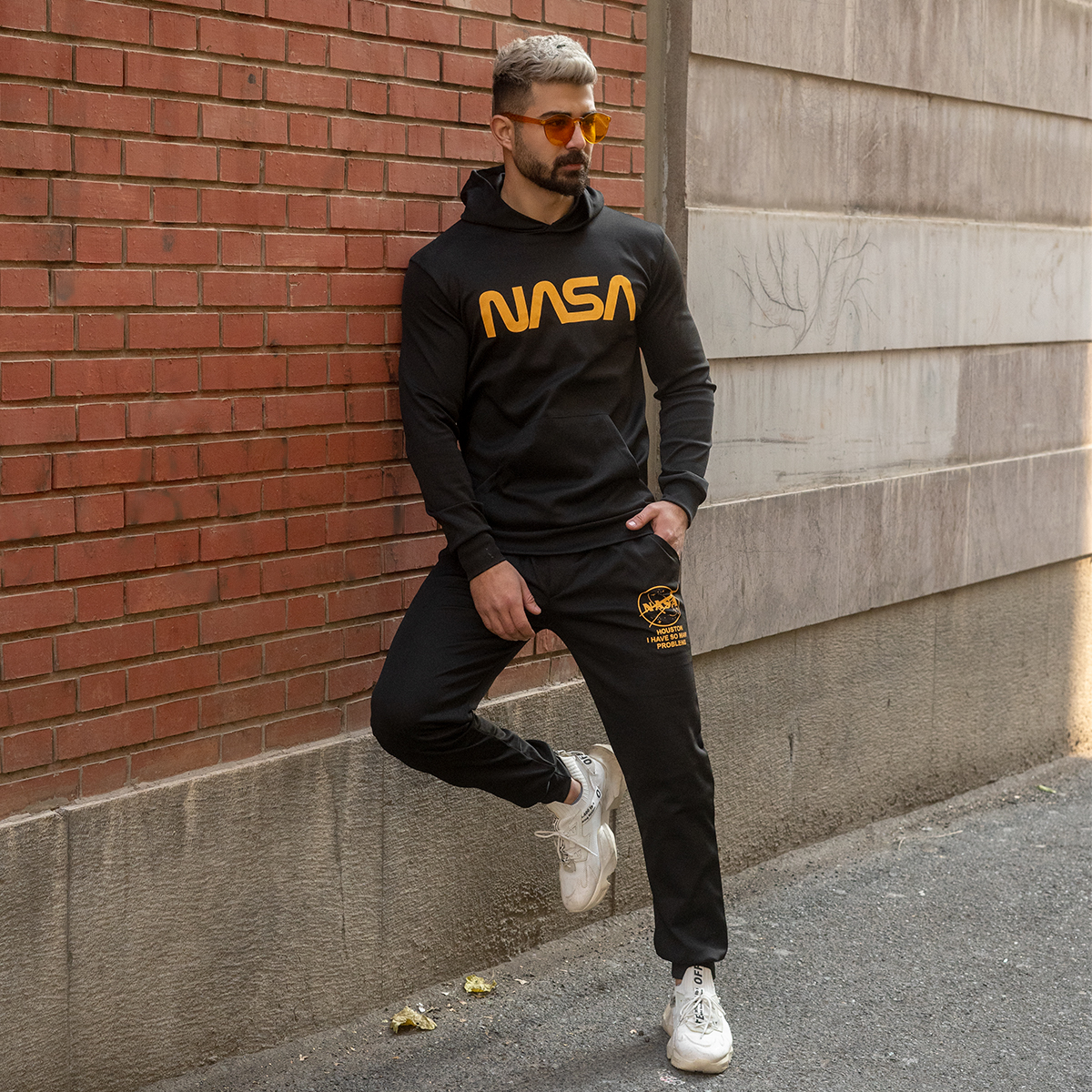 ست هودی شلوار کلاهدارNasa مردانه مدل Chavosh