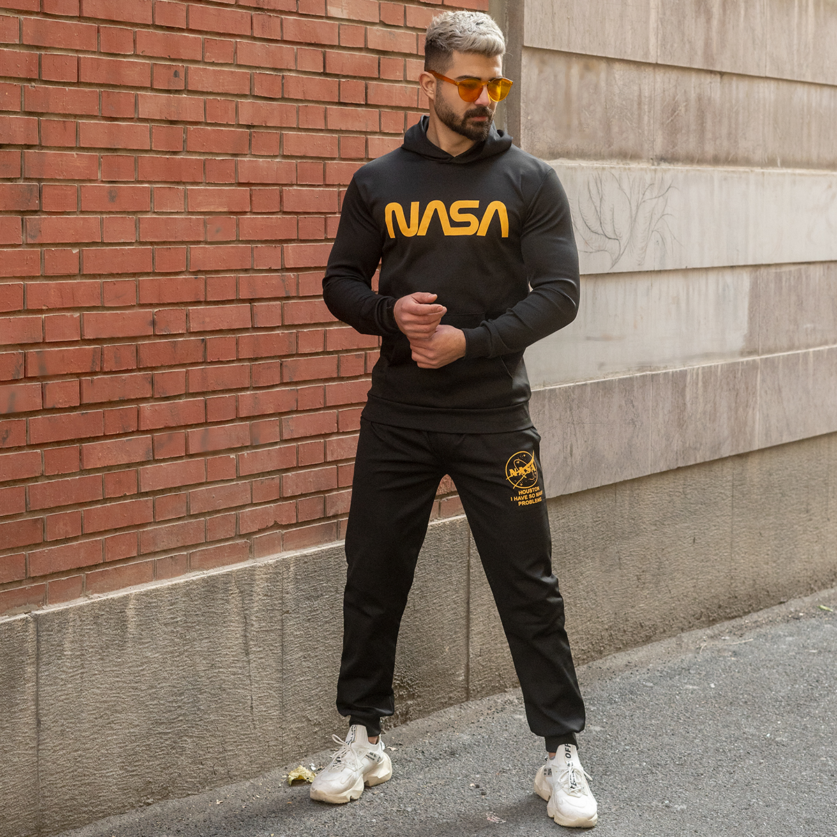 ست هودی شلوار کلاهدارNasa مردانه مدل Chavosh