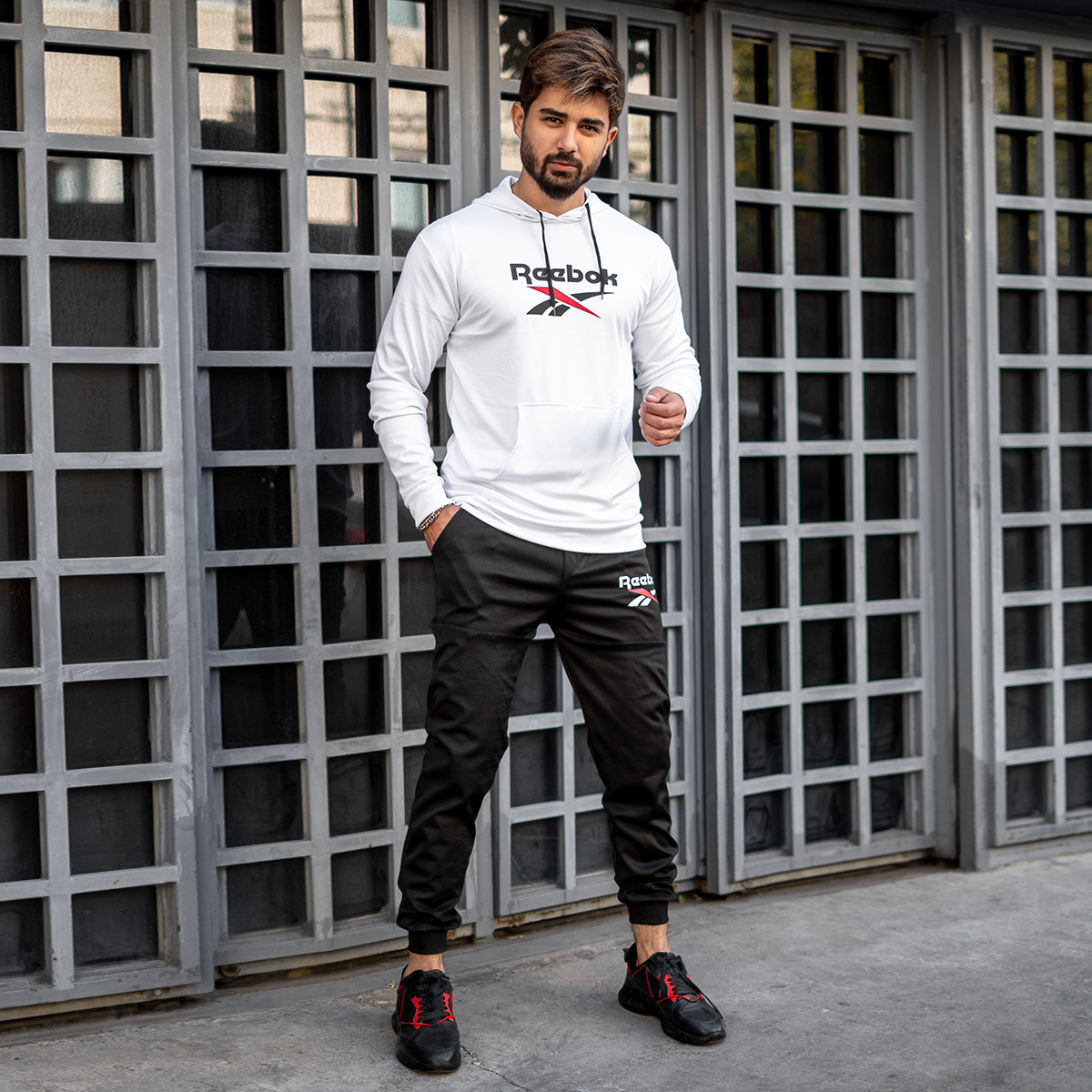 ست هودی شلوار Reebok مردانه مدلAfi