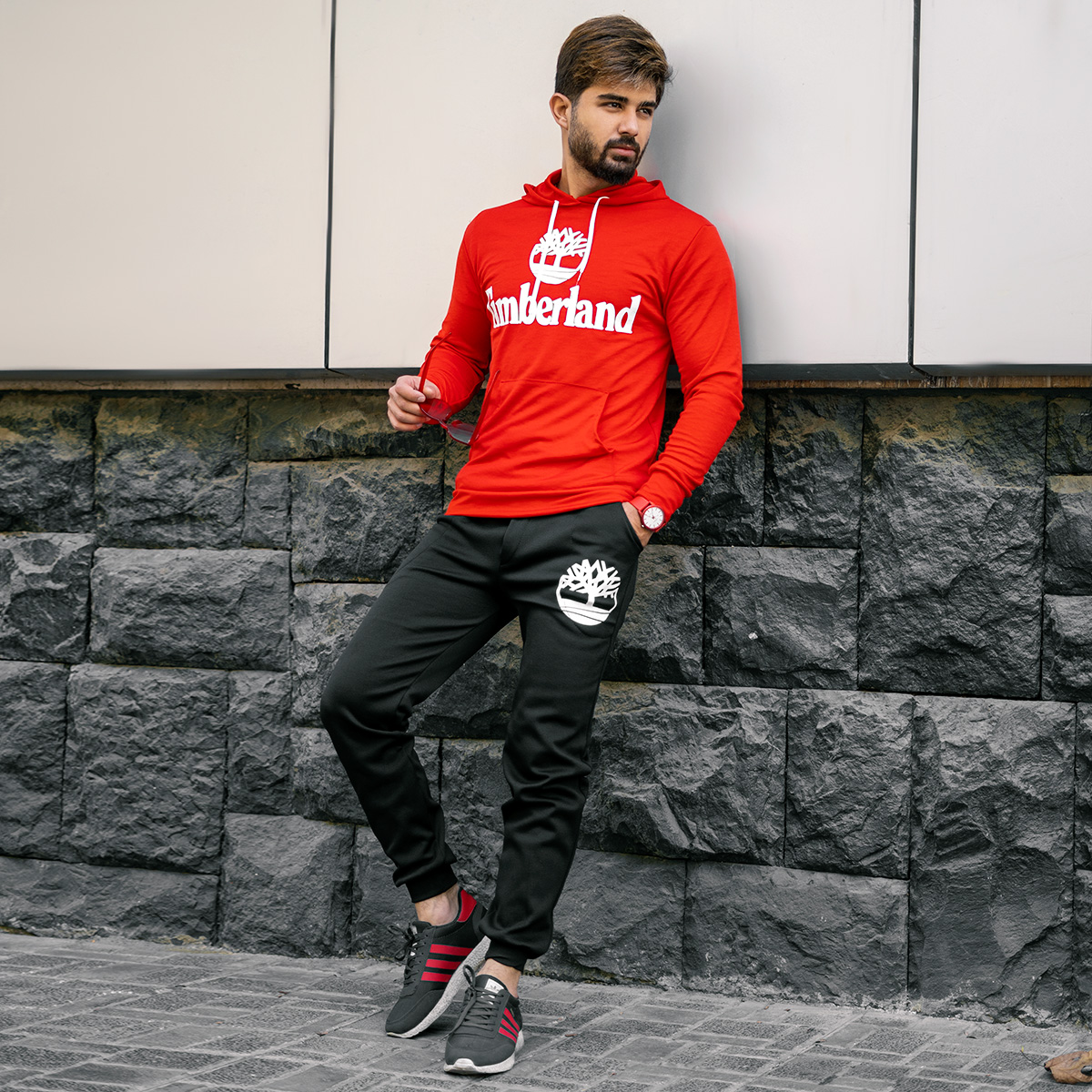 ست هودی شلوار timberland مردانه مدل Z116