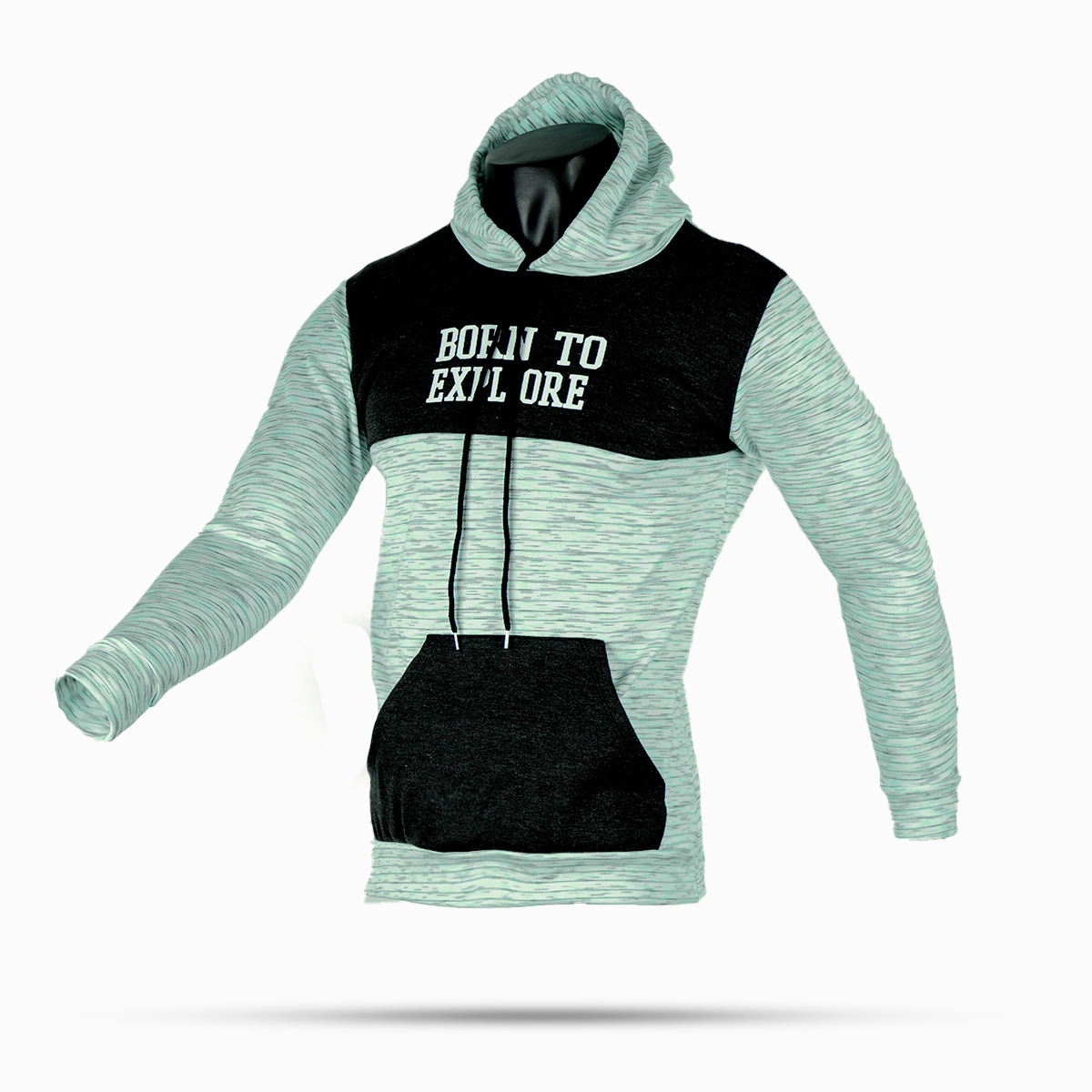 هودی رنگی دو تیکه مردانه مدل Born