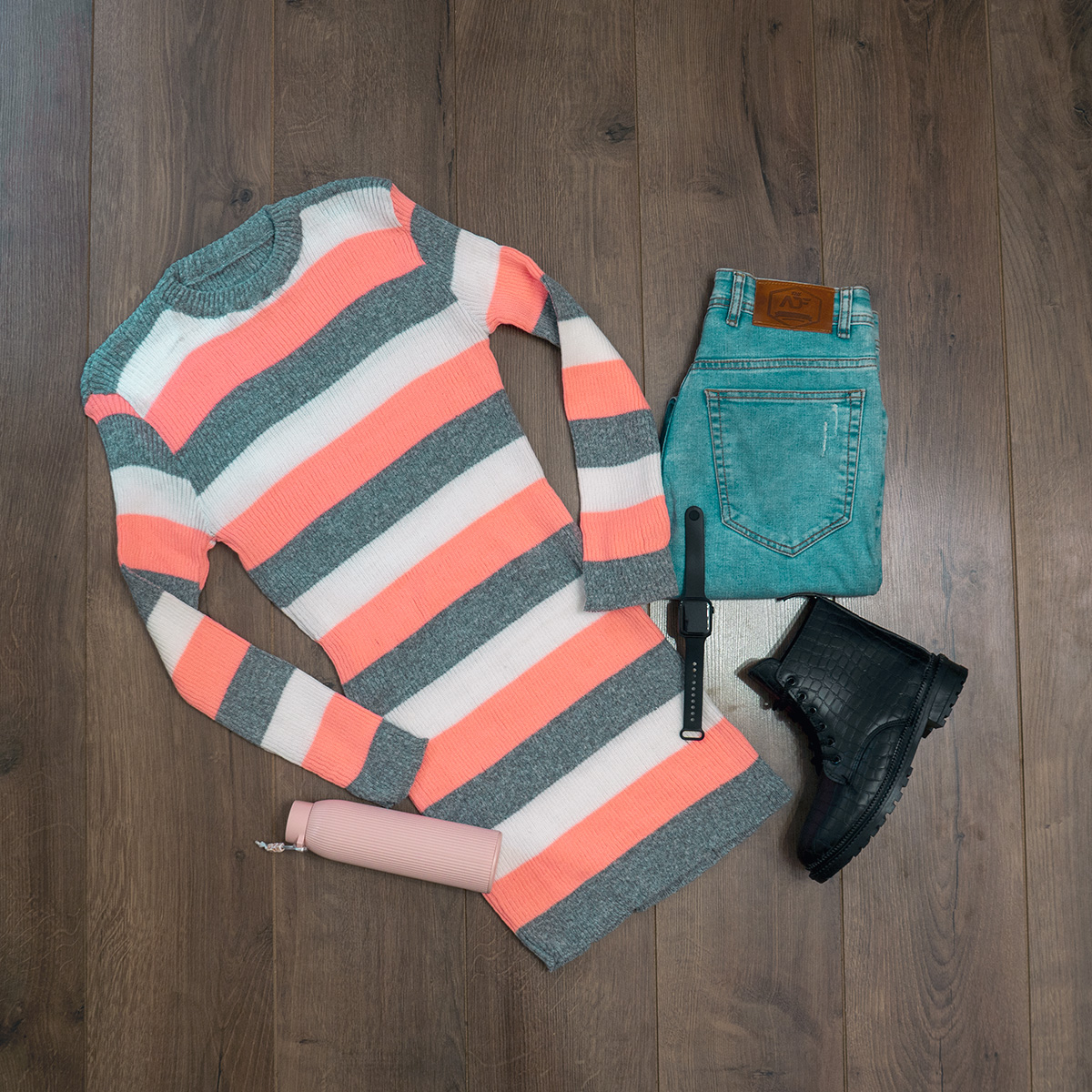 زیرسارافونی بافت دخترانه مدل sahel رنگ طوسی صورتی