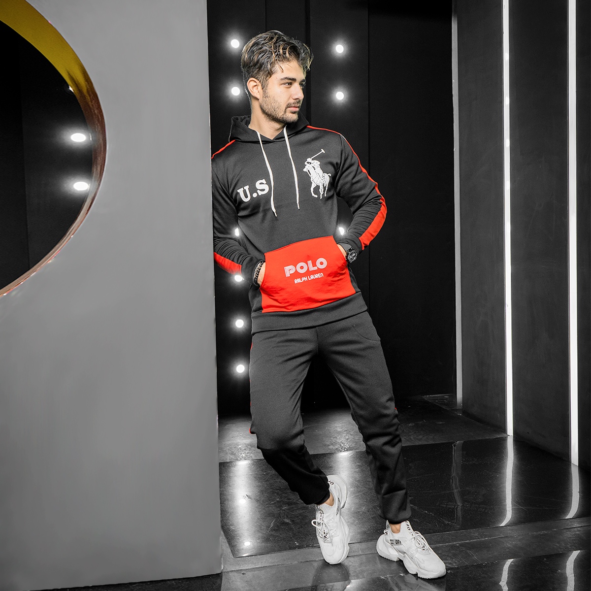 ست هودی شلوار مردانه POIO مدل Z118