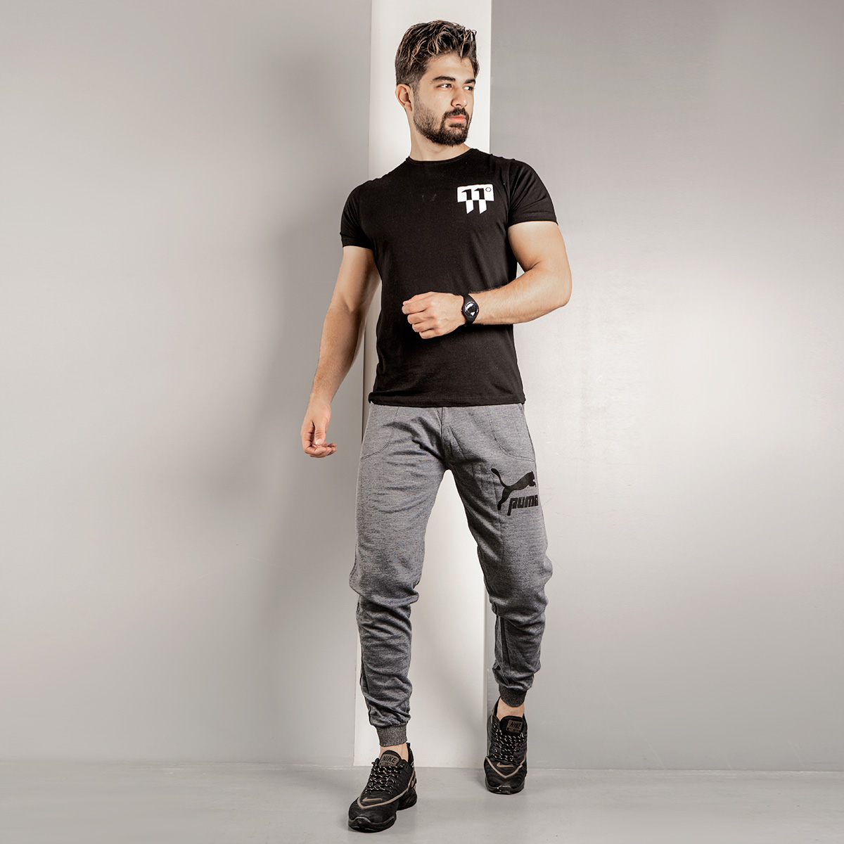 شلوار اسلش (T)مردانه Poma طوسی مدل K70