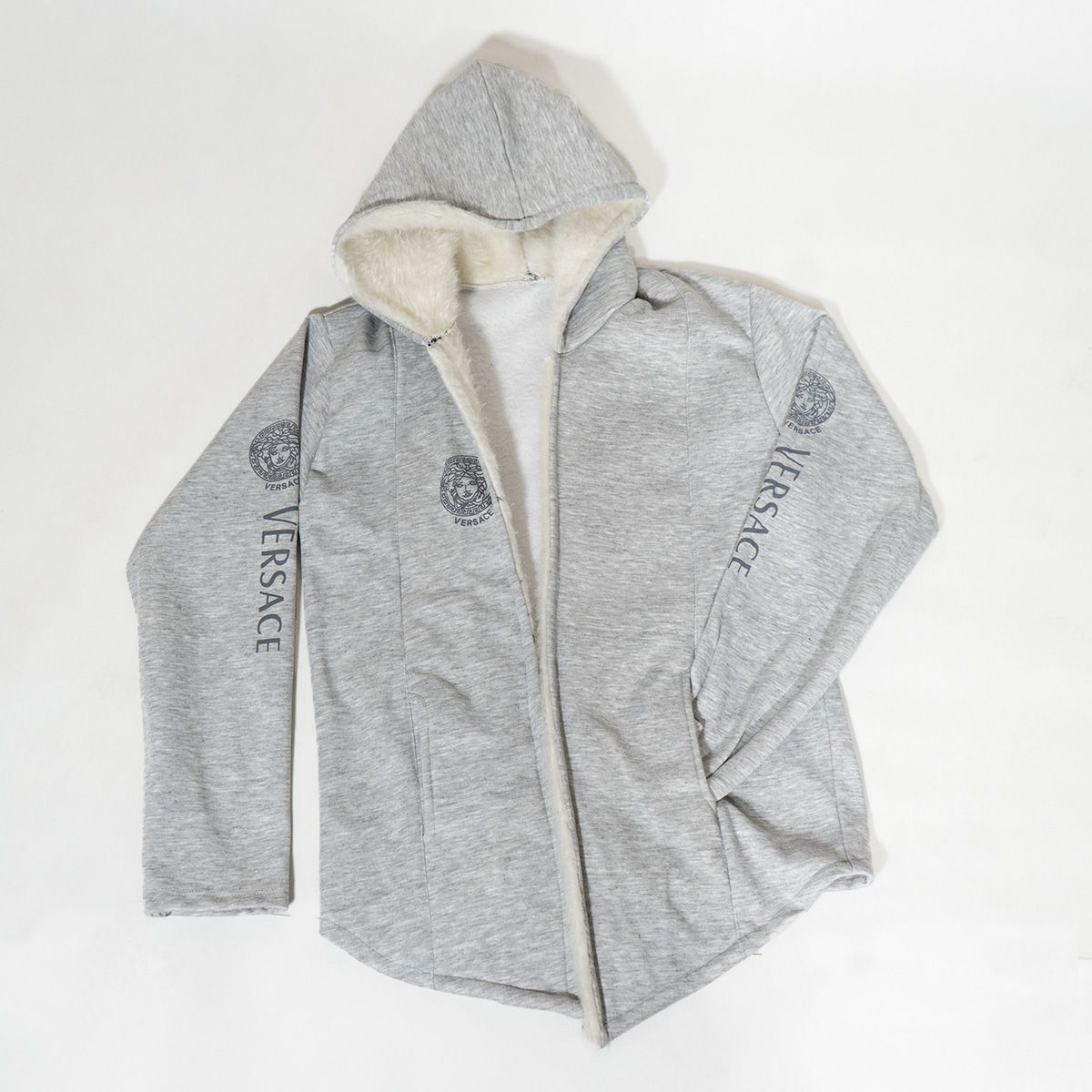 شنل مردانه ورساچه طوسی روشن مدلsogi