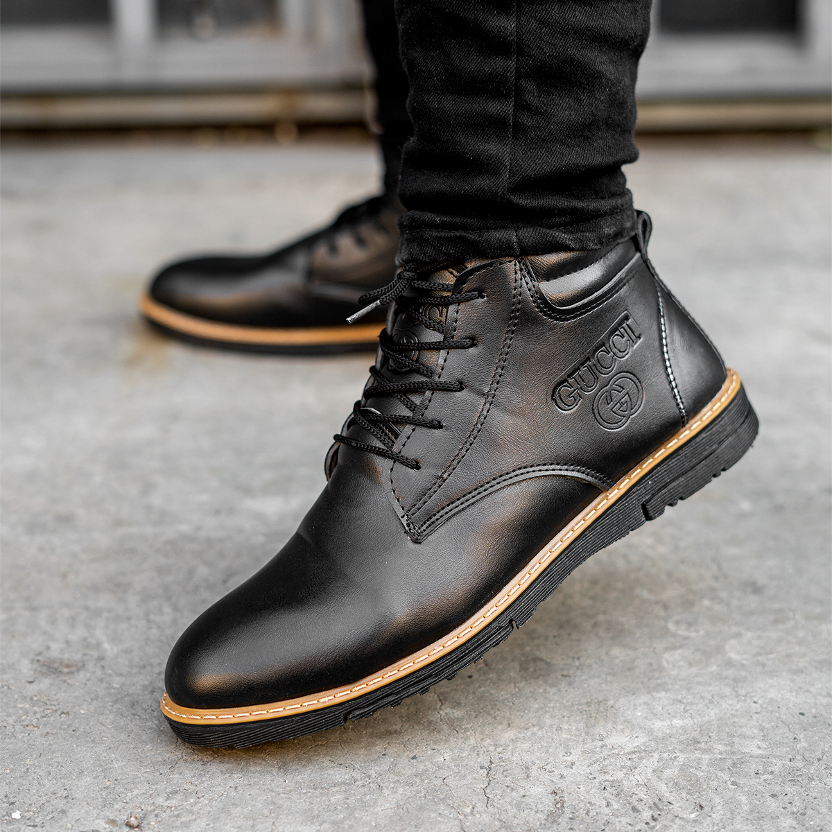 نیم بوت گوچی مردانه مدلinalo