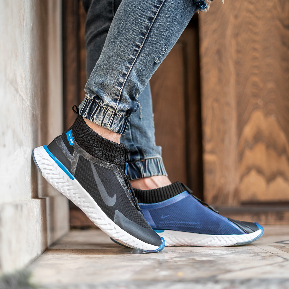 کفش ورزشی NIke مردانه مشکی آبی مدل Itako