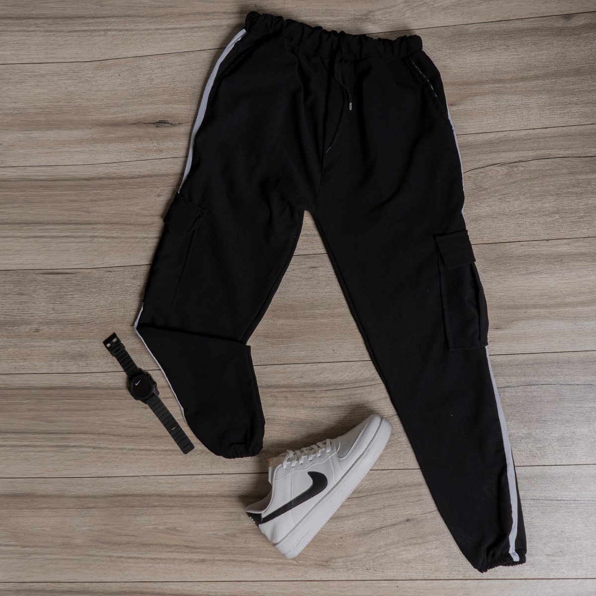 شلوار اسلش مردانه خط دار مدل Lain