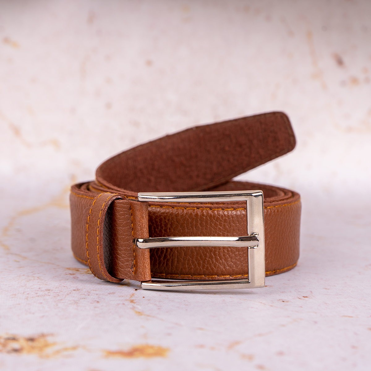 ست کیف و کمربند قهوه ای مدل M101