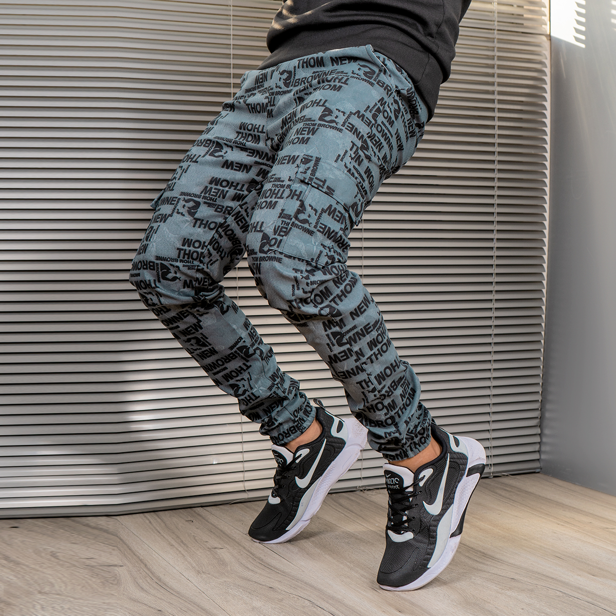 شلوار اسلش مردانه آبی مدل Alish