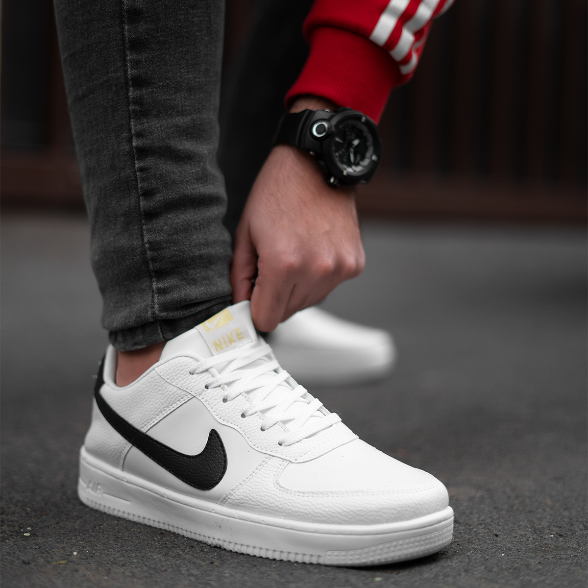 کفش مردانه نایک سفید مدل Shahin