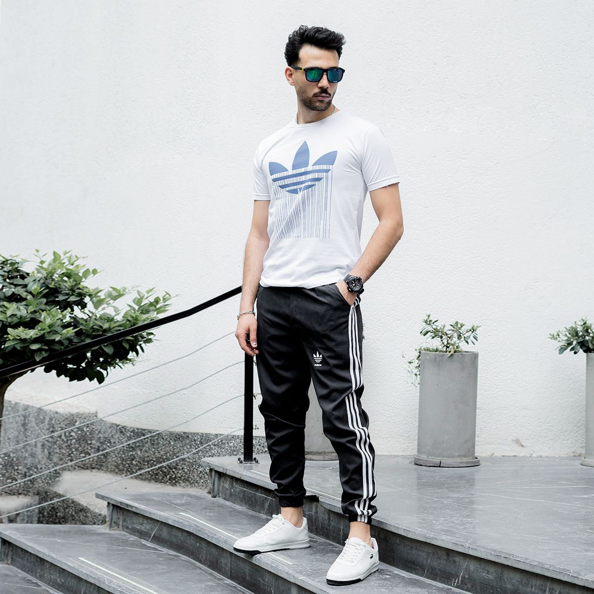 شلوار اسلش Adidas مردانه مشکی مدلNEMO