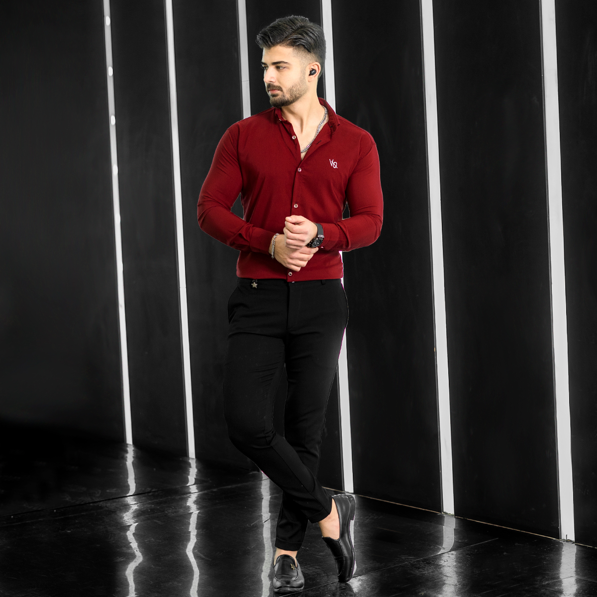 پیراهن مردانه قرمز مدل VQ