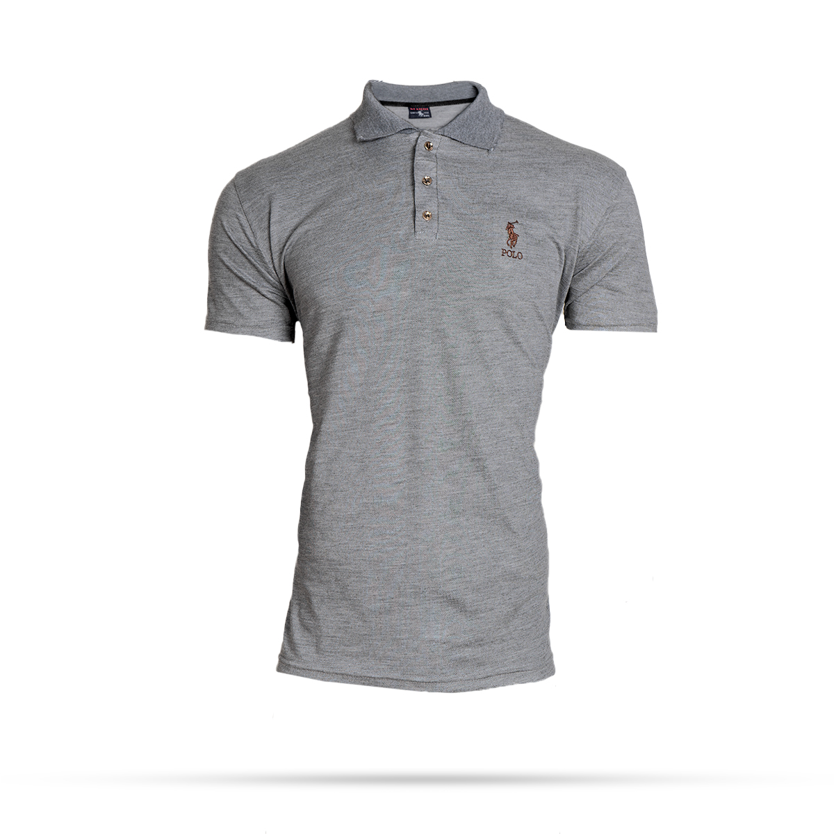 تیشرت Polo طوسی تیره مردانه مدل Y82