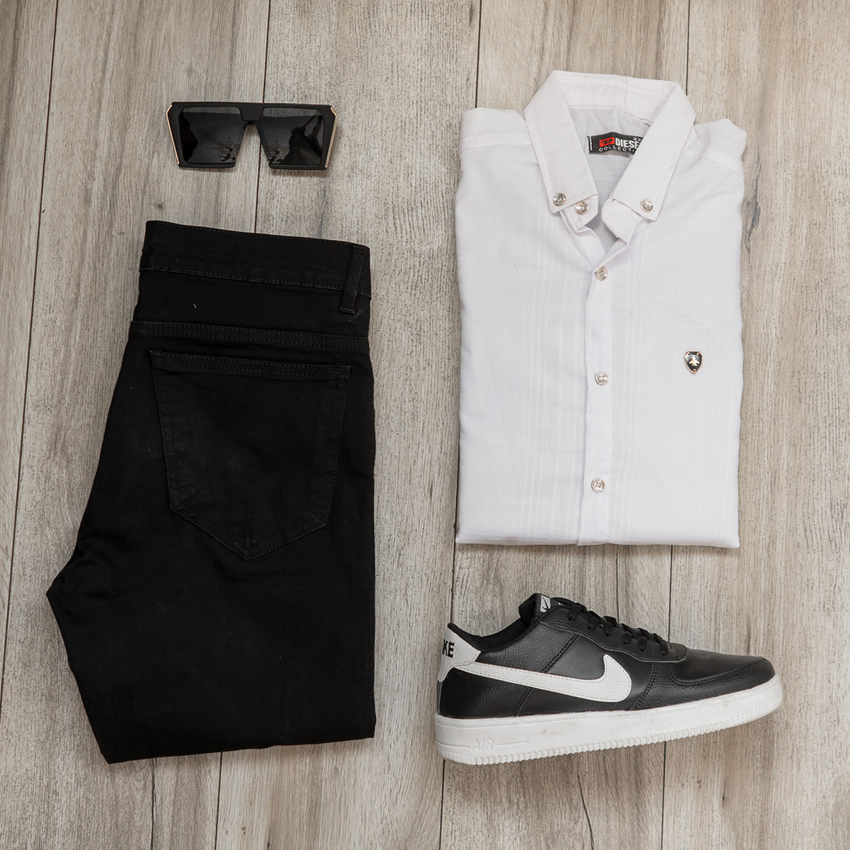 پیراهن مردانه سفید مدلFarzin