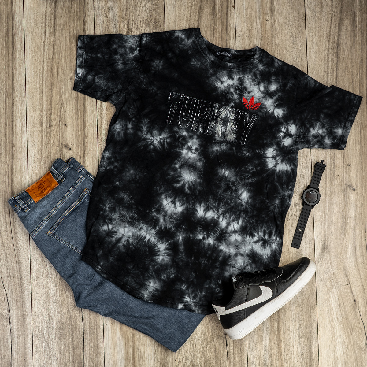 تیشرت ابرو بادی مشکی مردانه مدلTurkey