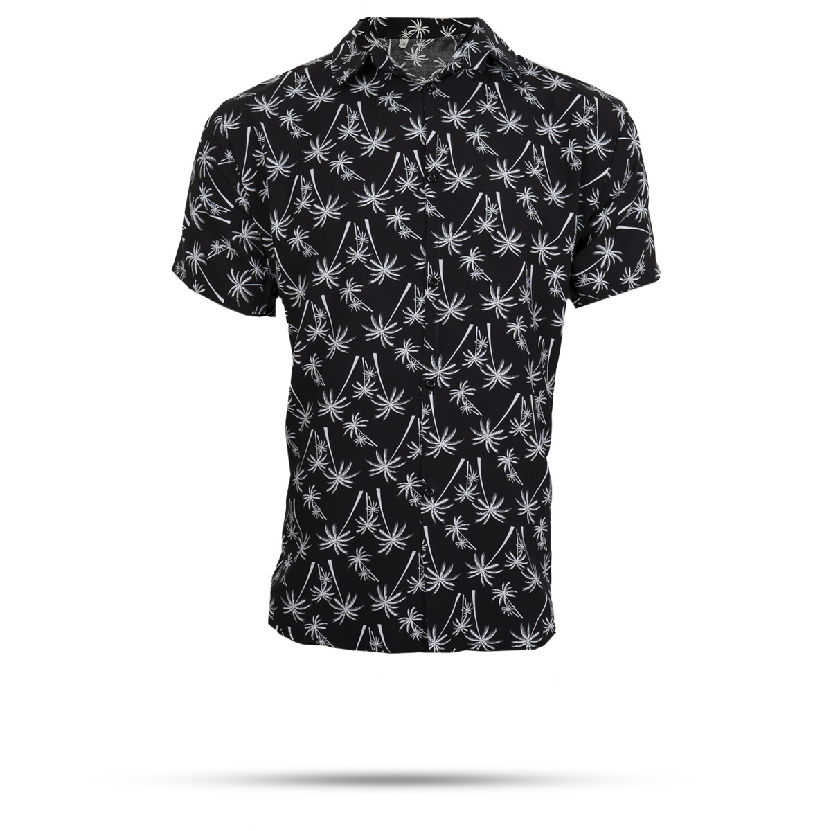 پیراهن هاوایی مردانه مشکی مدل Nanti