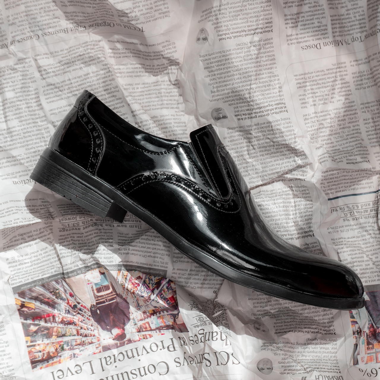 کفش رسمی ورنی مردانه مدل limbo