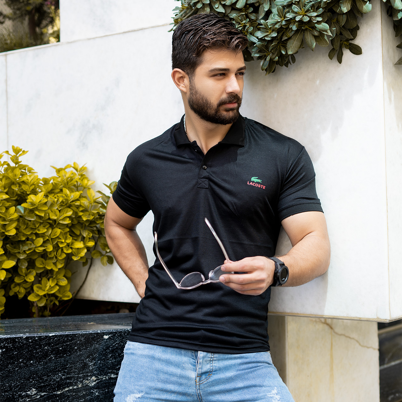 تیشرت مردانه ( مارک رندوم )مشکی مدل kapi