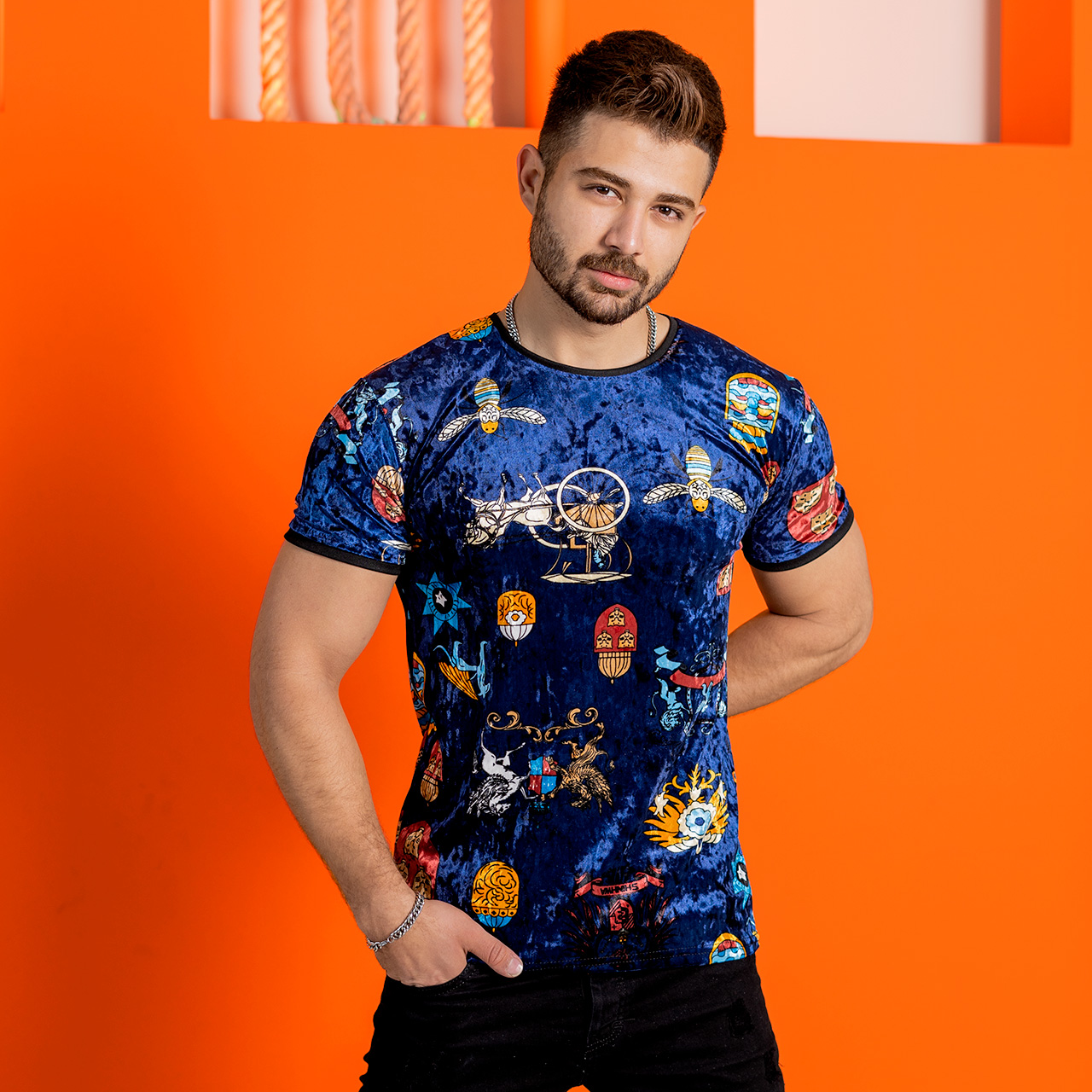 تیشرت مخمل مردانه مدلgota