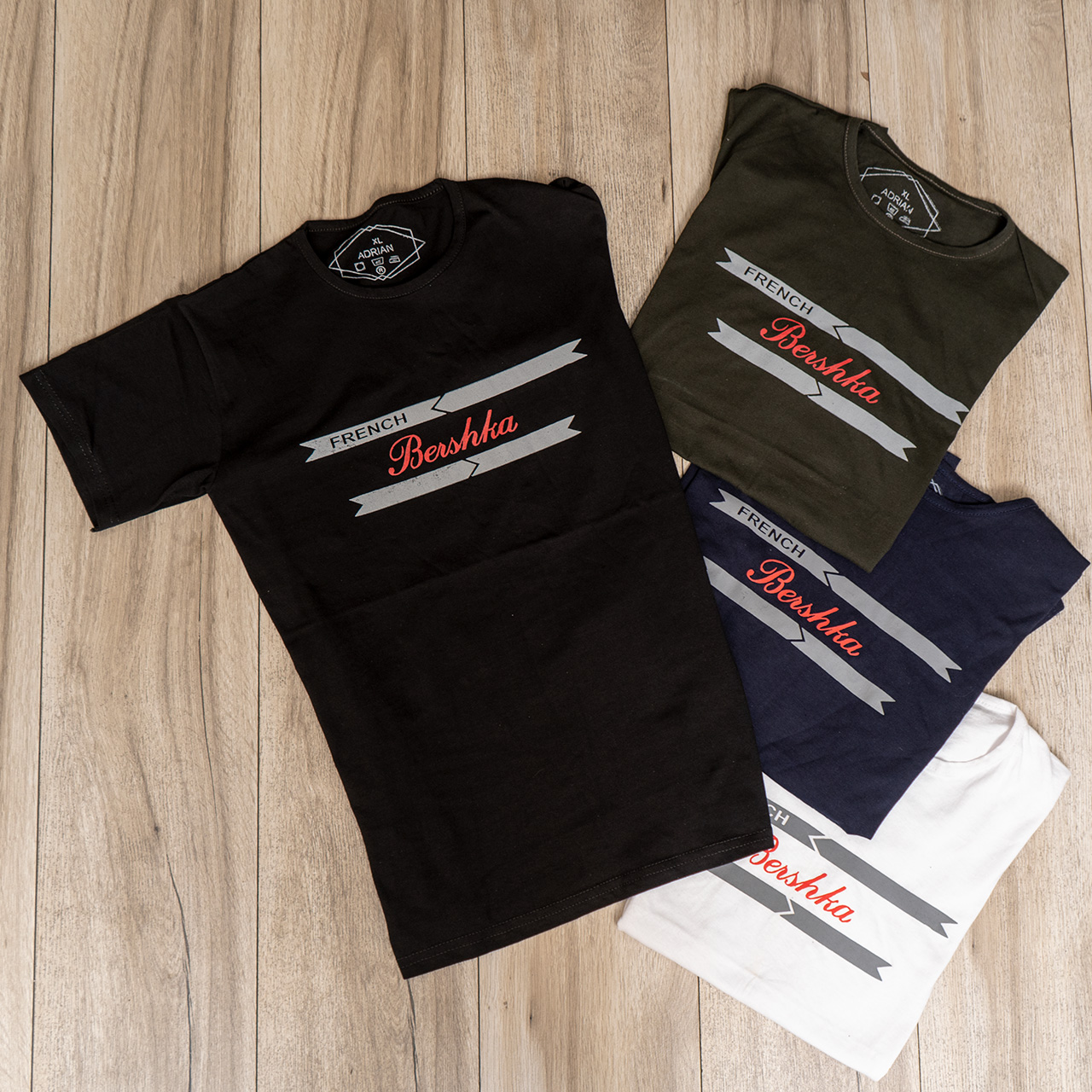 تیشرت مردانه سبز(T) مدل FRENCH