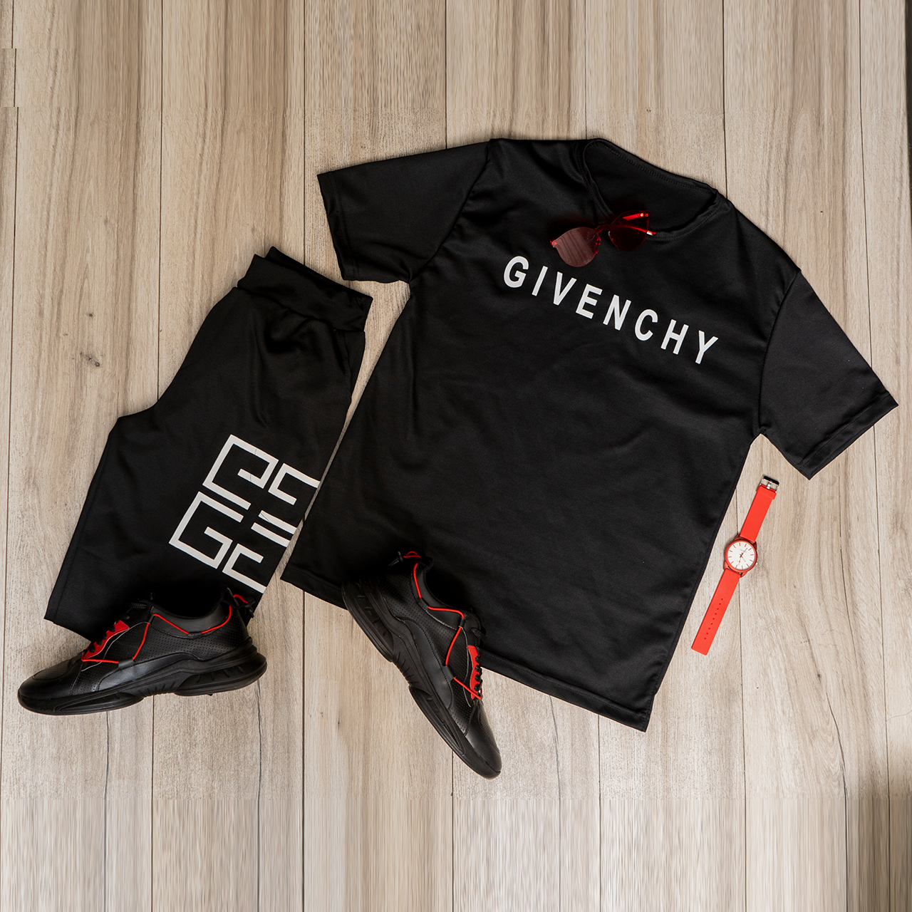 ست تیشرت شلوار Givenchy مردانه مدل G52