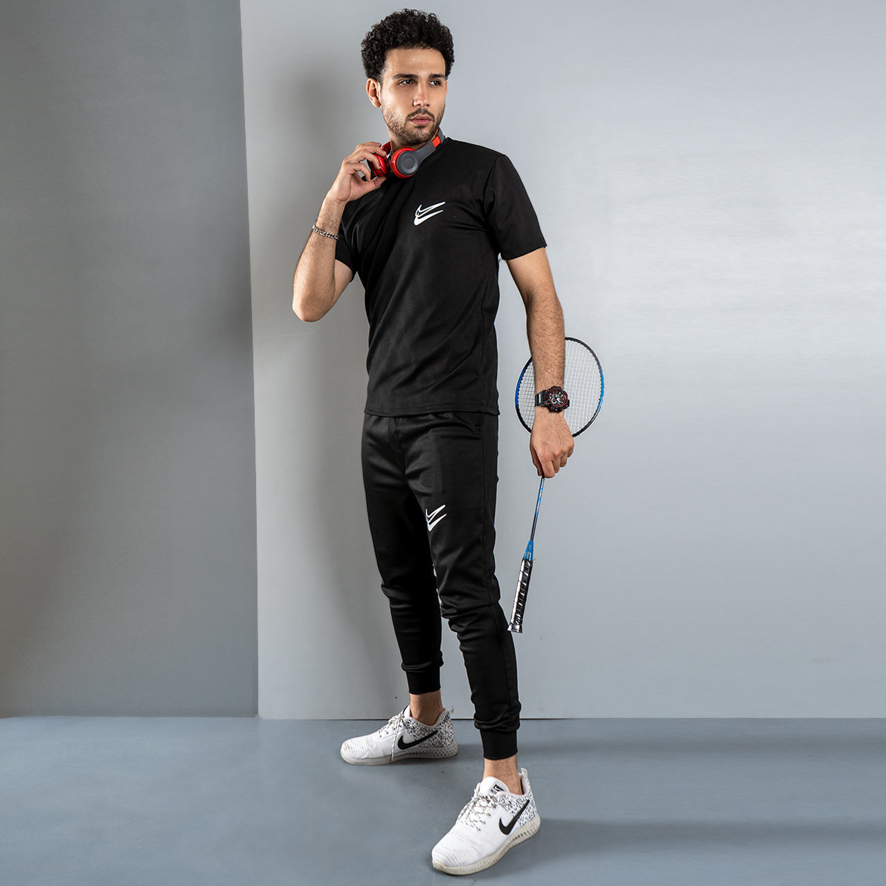 ست سه تیکه دو نایک مشکی مردانه مدل WM