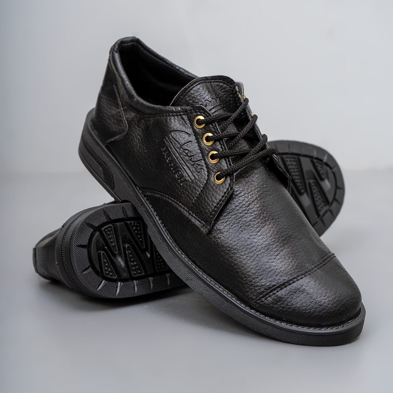 کفش تخت مشکی مردانه مدل X256