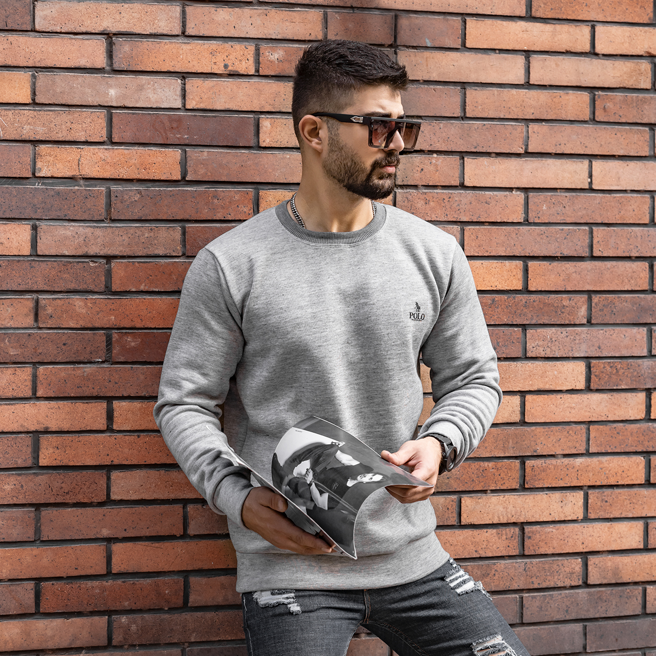 دورس مردانه polo طوسی روشن مدلLexi