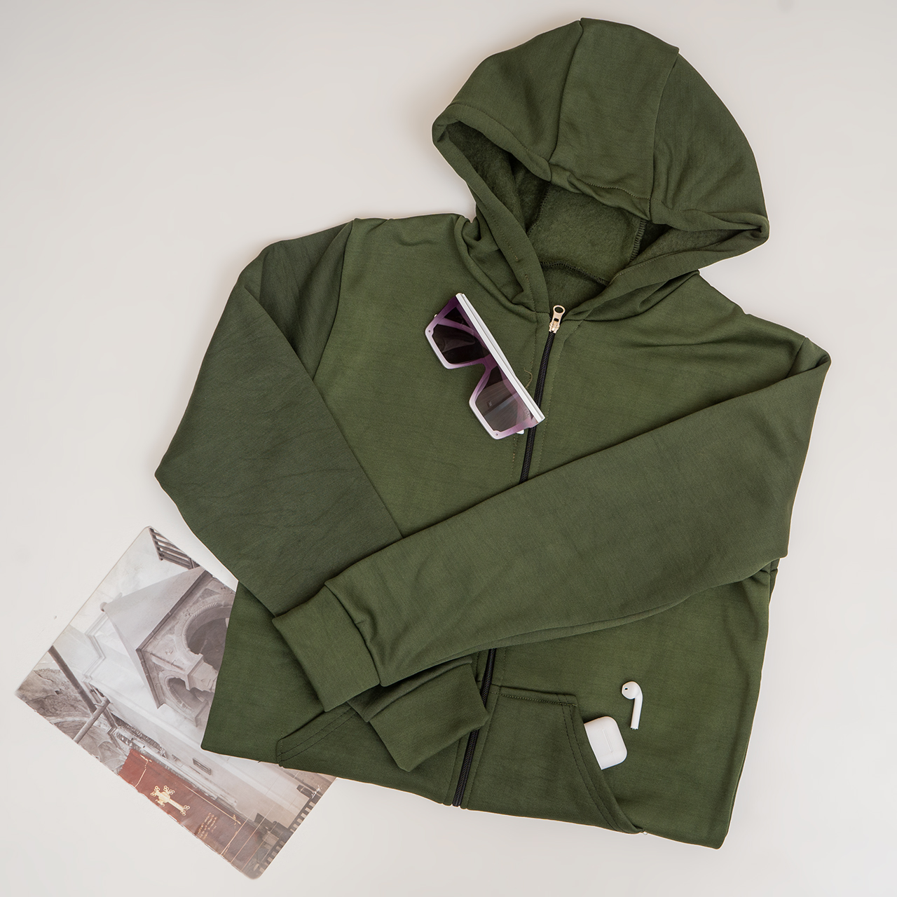 سوییشرت سبزمردانه مدل sabin