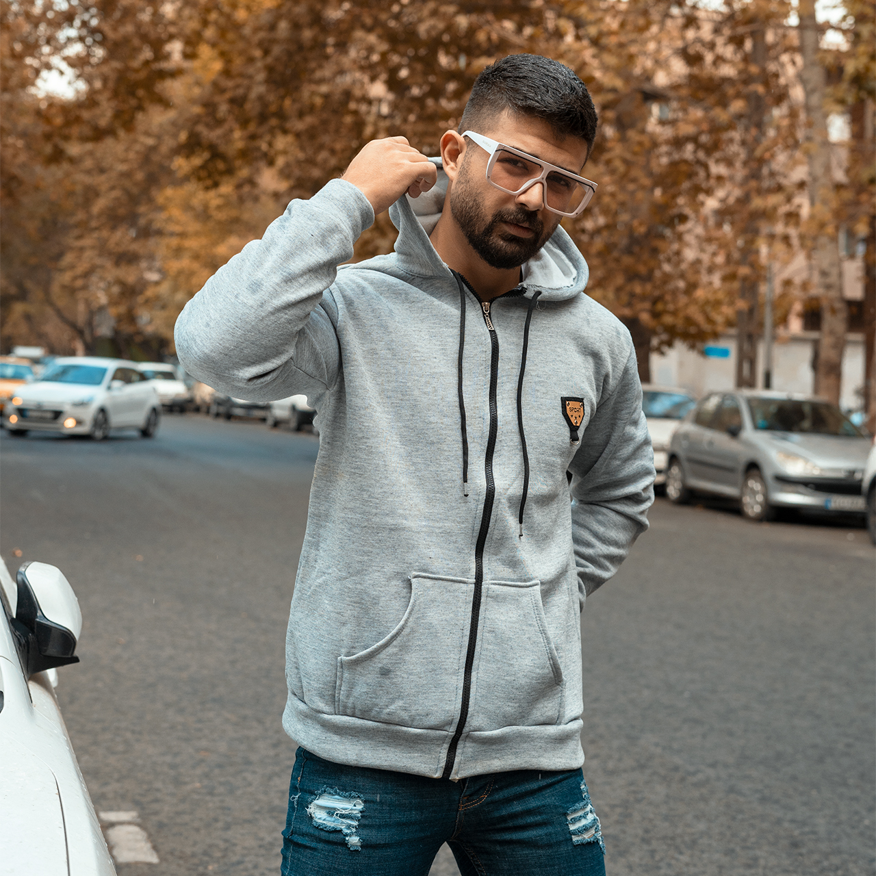 سوییشرت طوسی روشن Sport مردانه مدل T63