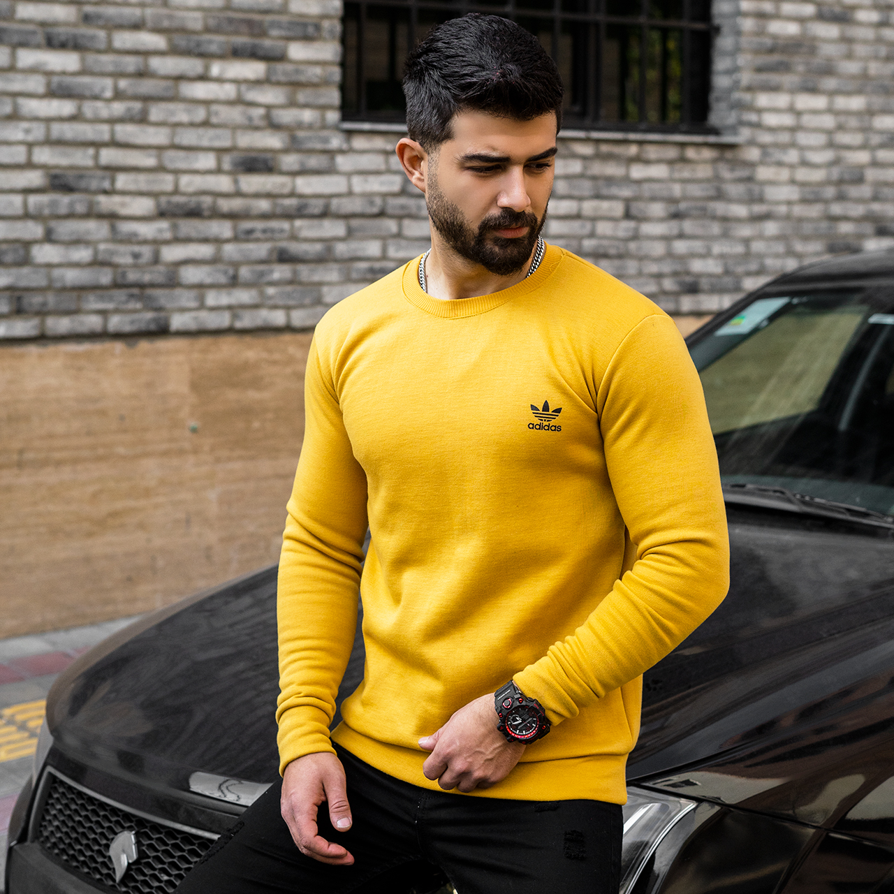 دورس مردانه Adidas خردلی مدل Zoka