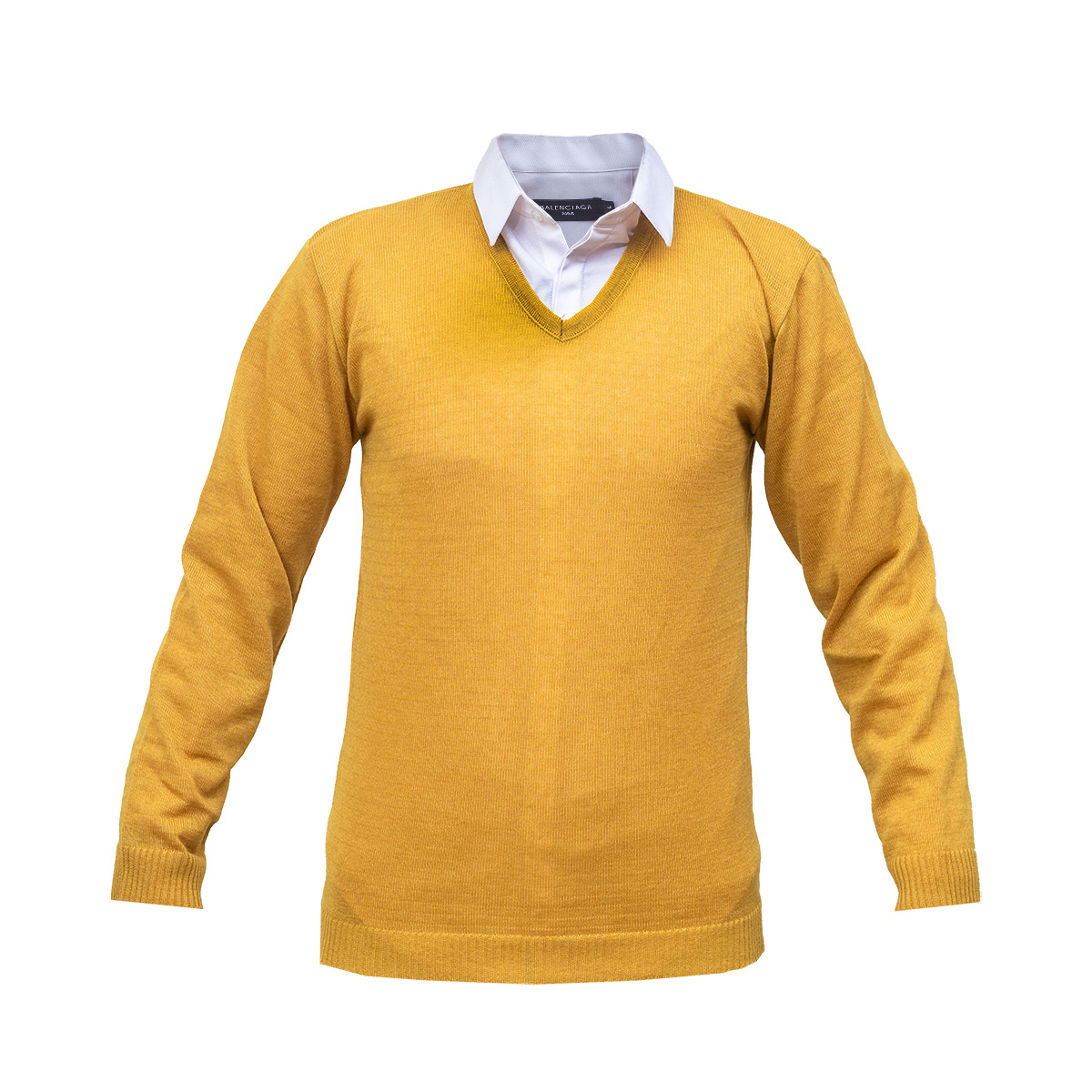 پلیوربافت یقه هفت خردلی مردانه مدل sorosh