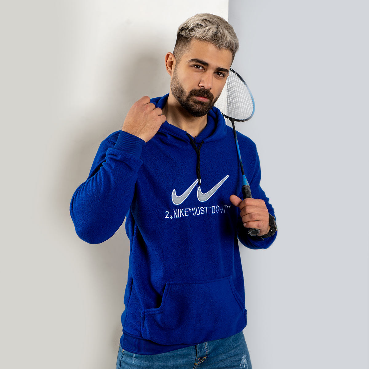 هودی مردانه آبی 2Nike مدل kavalo